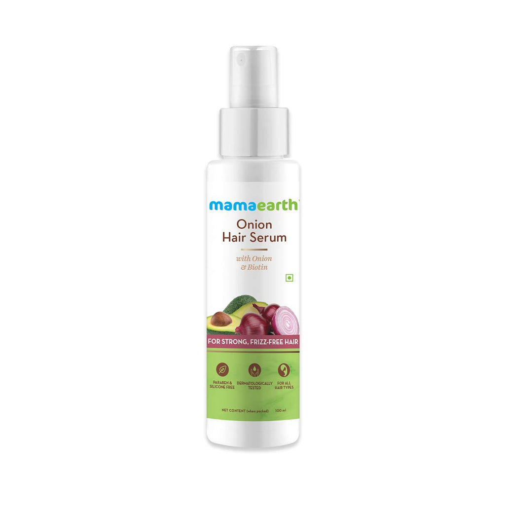Mamaearth Onion Hair Serum with Onion and Biotin for Strong Frizz-Free Hair