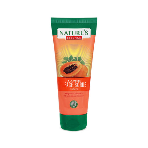 nature's essence flawless papaya face scrub - 50 gms