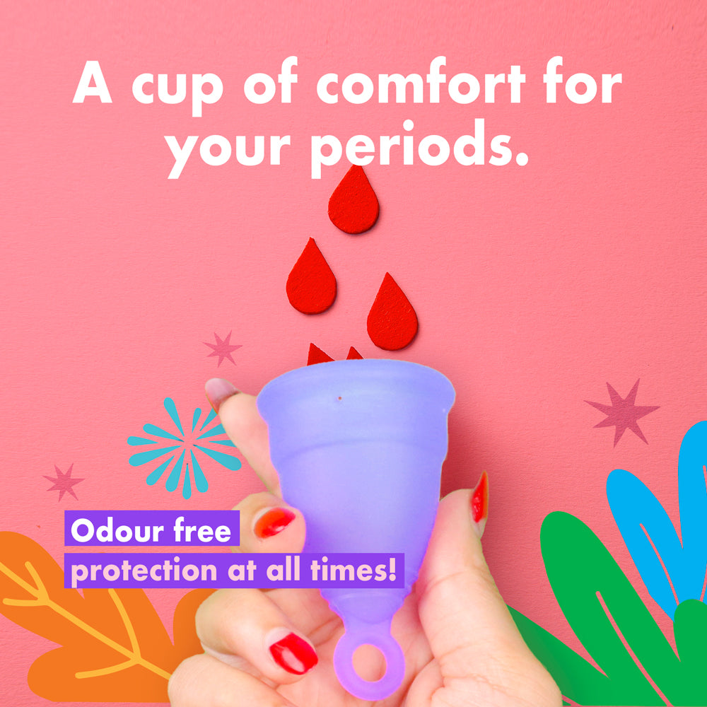 Bombae Reusable Menstrual Cup (L size) & Sterilizer