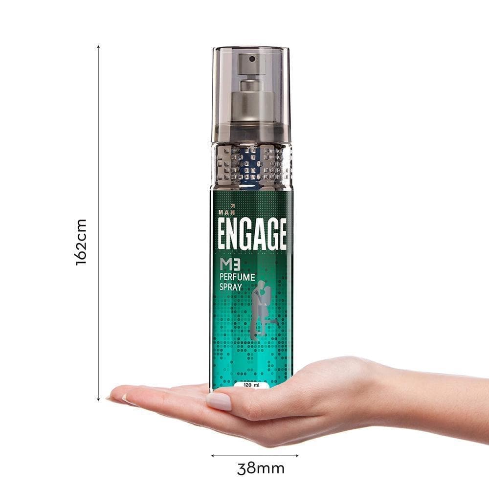 Engage M3 Perfume Spray For Men Fresh & Minty Skin Friendly 120ml