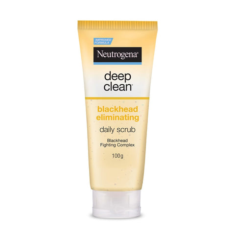 neutrogena deep clean blackhead eliminating daily face scrub