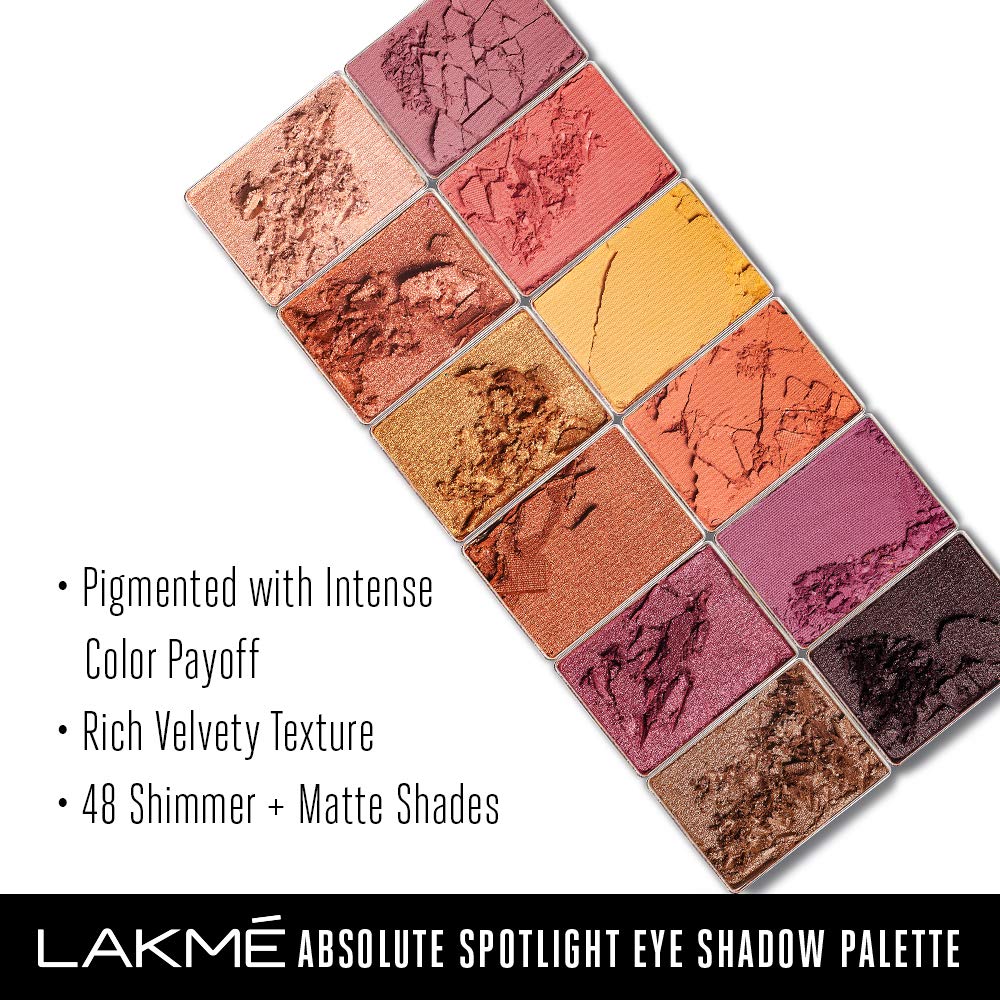 Lakme Absolute Spotlight Eye Shadow Palette - Sundowner - 12 gms