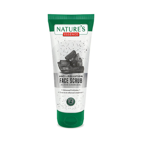 nature's essence anti pollution charcoal face scrub - 50 gms
