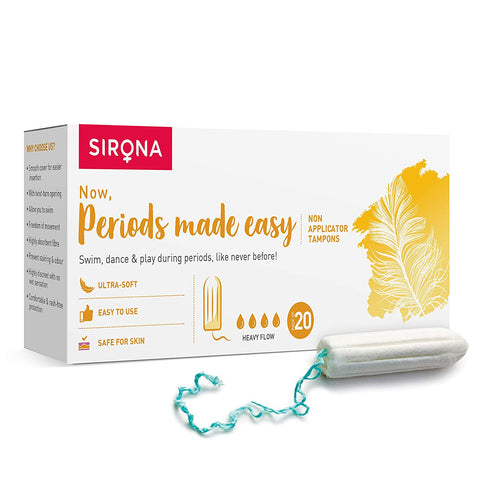 sirona premium digital tampon super plus heavy flow - 20 pieces