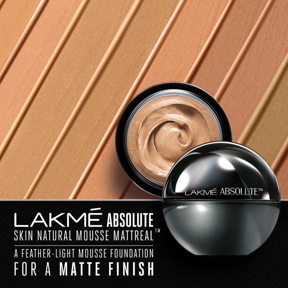 Lakme Absolute Skin Natural Mousse Mattreal Foundation - 25 gms