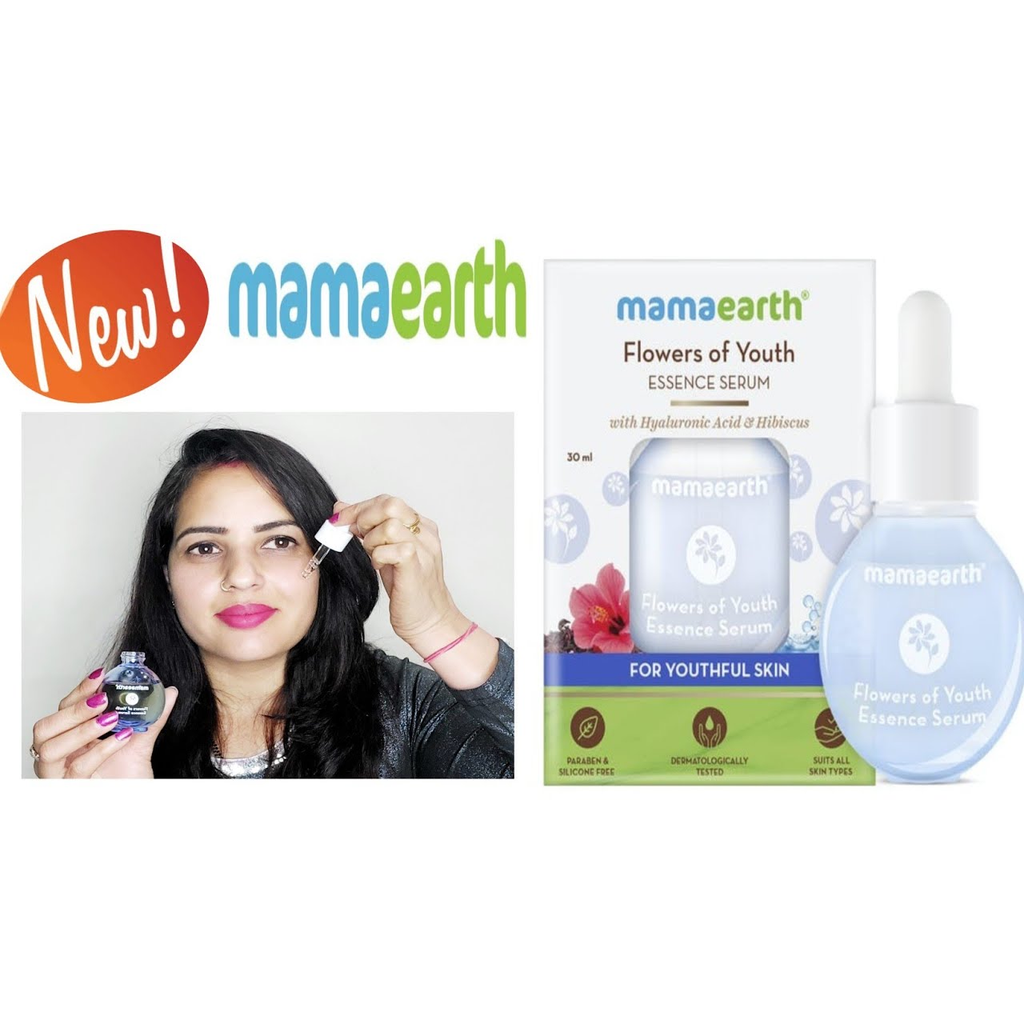 Mamaearth Flowers of Youth Essence Serum with Hyaluronic Acid & Hibiscus for Youthful Skin