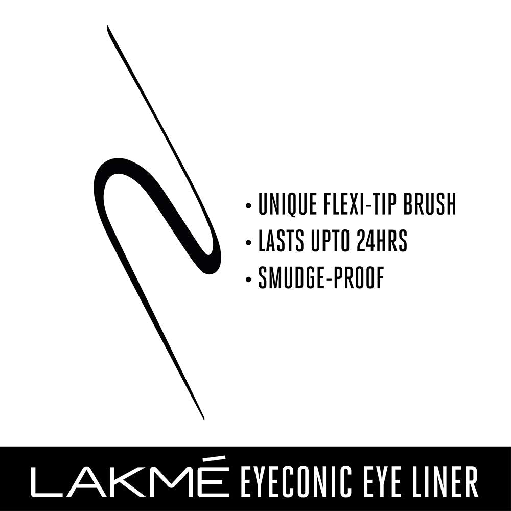 Lakme Eyeconic Liquid Eyeliner - Black - 4.5 ml
