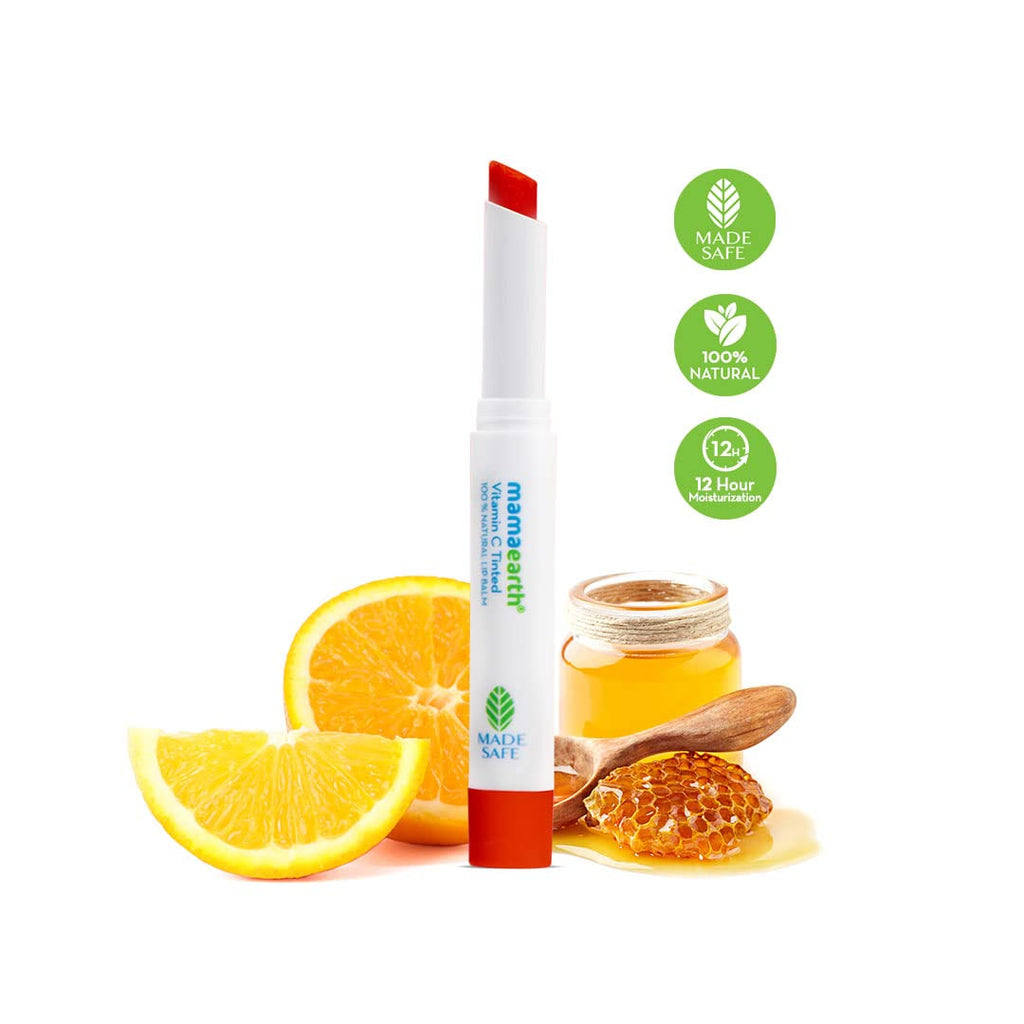 Mamaearth Vitamin C Tinted 100% Natural Lip Balm
