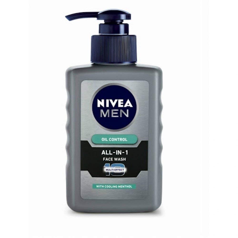 NIVEA Men All-IN-1 Oil Control Face Wash with 10x Multi Effect With Clooing Menthol - Beuflix