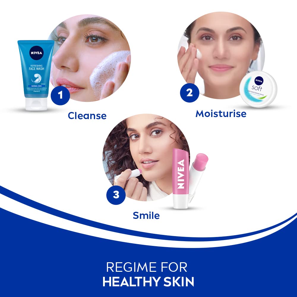 NIVEA Women Refreshing Face Wash, with Vitamin E