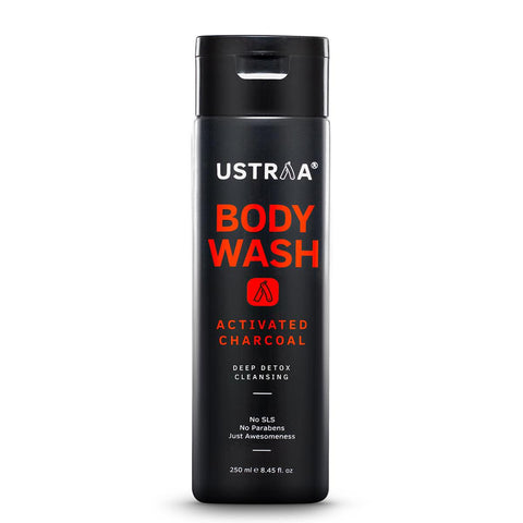 ustraa body wash-activated charcoal - 250 ml