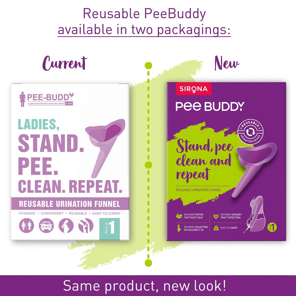 PeeBuddy Reusable Portable Stand and Pee Urination Device for Women
