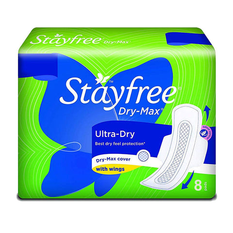stayfree dry max ultra thin sanitary pads