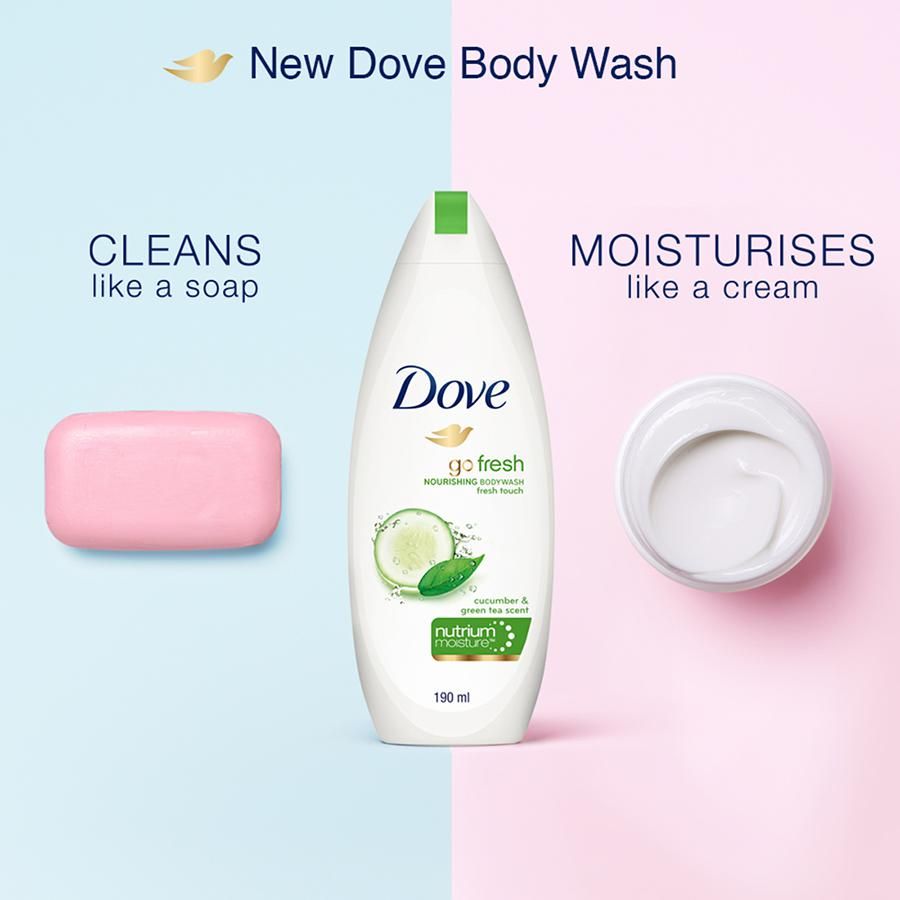 Dove Body Wash Go Fresh Nourishing 190ml