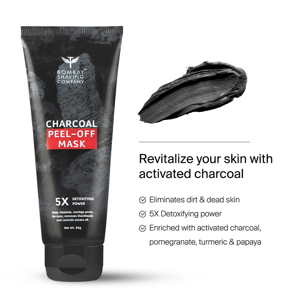 Bombay Shaving Company 5-in-1 Charcoal Skincare Gift Pack For Men & Women