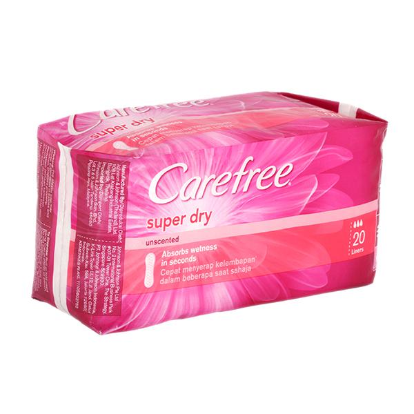 Carefree Super Dry Panty Liners Regular, 20 Pieces - Beuflix – BEUFLIX