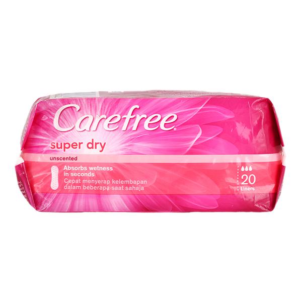 Carefree Super Dry Panty Liners Regular 20
