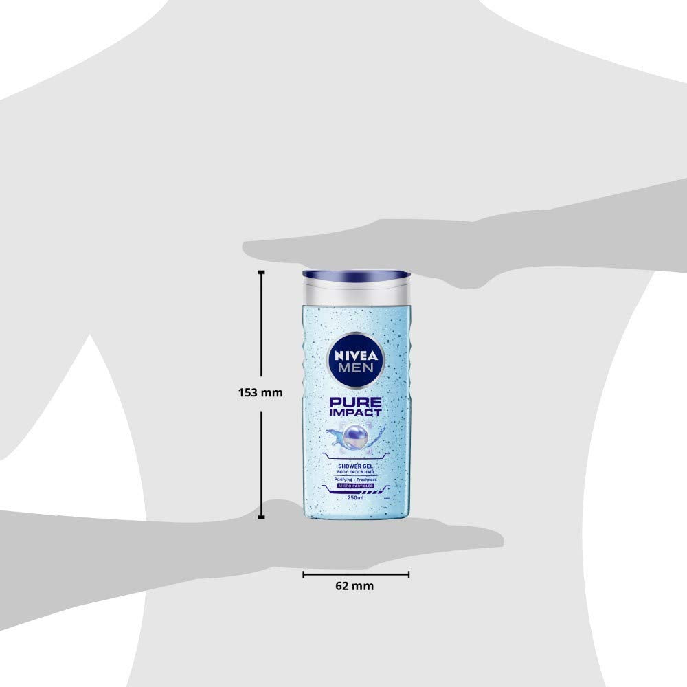 Nivea Men Shower Gel - Pure Impact Body Wash