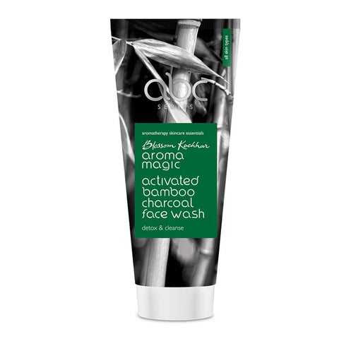 aroma magic activated bamboo charcoal face wash (100 ml)