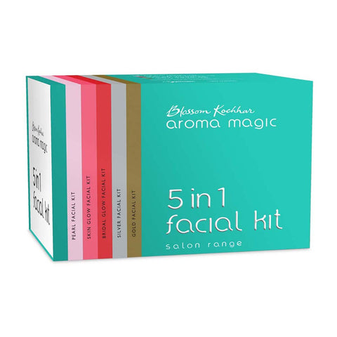 aroma magic 5 in 1 facial kit salon range (220 gm)