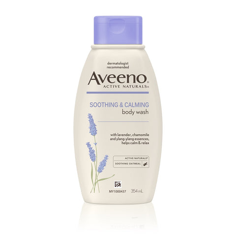 aveeno soothing and calming body wash (354 ml)