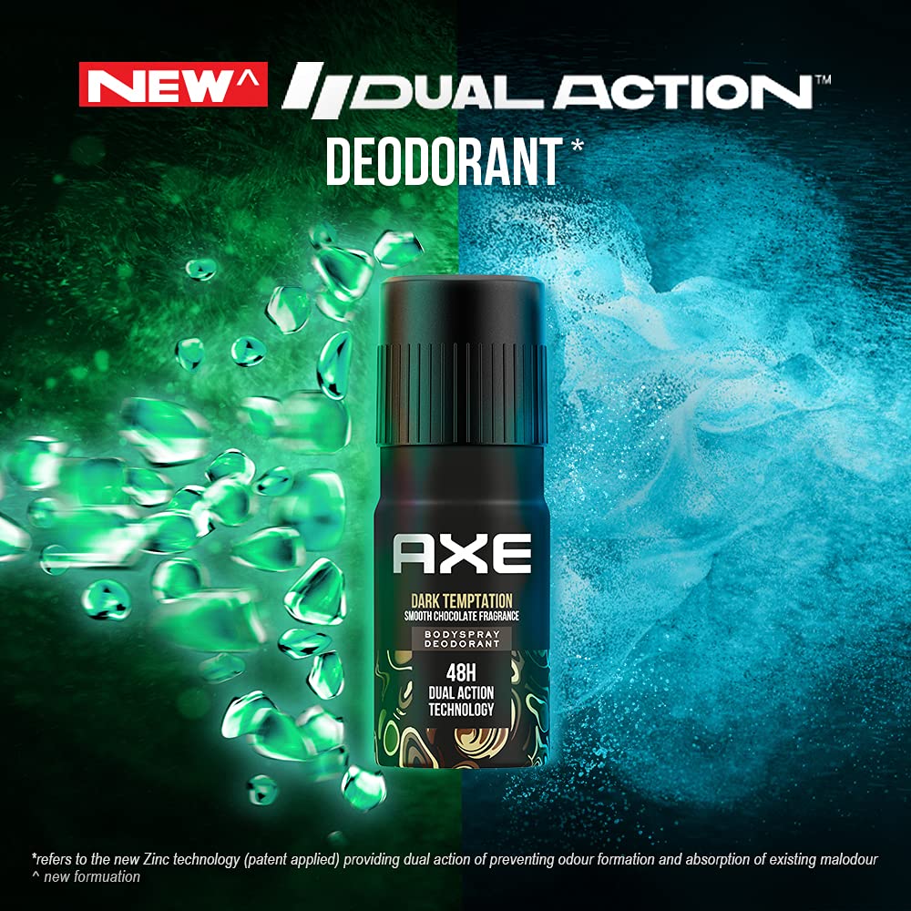 Axe Dark Temptation Long Lasting Deodorant Bodyspray For Men - 150 ml