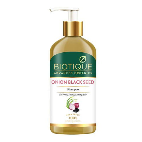 biotique advanced organics onion black seed shampoo - 300 ml