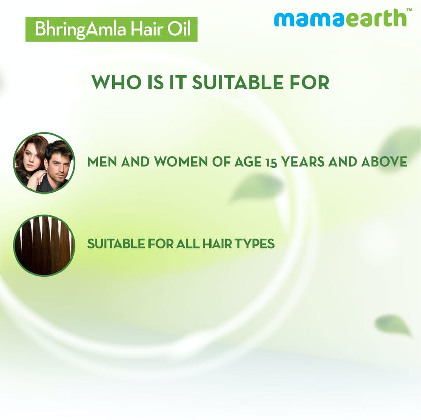 Mamaearth BhringAmla Hair Oil with Bhringraj and Amla for Intense Hair Treatment (250 ml)