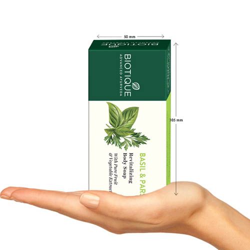 BIOTIQUE BASIL AND PARSLEY REVITALIZING BODY SOAP