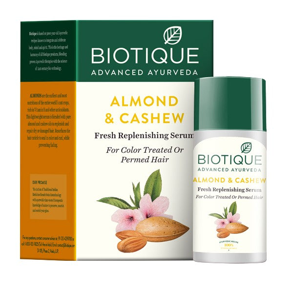 Biotique Bio Almond and Cashew Fresh Replenishing Hair Serum (40 ml)