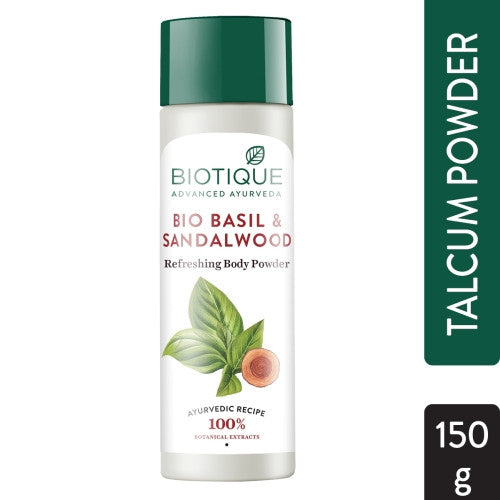 Biotique Basil and Sandalwood Refreshing Body Powder 150 gms