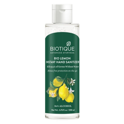 biotique bio lemon instant hand sanitizer