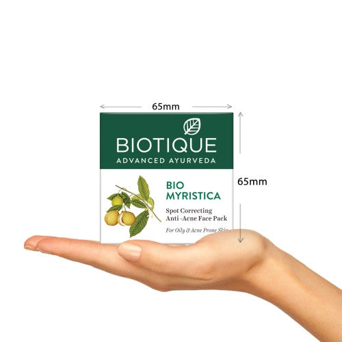 Biotique Bio Myristica Spot Correcting Anti Acne Face Pack - 20 gms