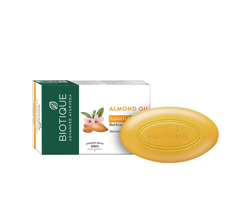 biotique almond oil nourishing body soap