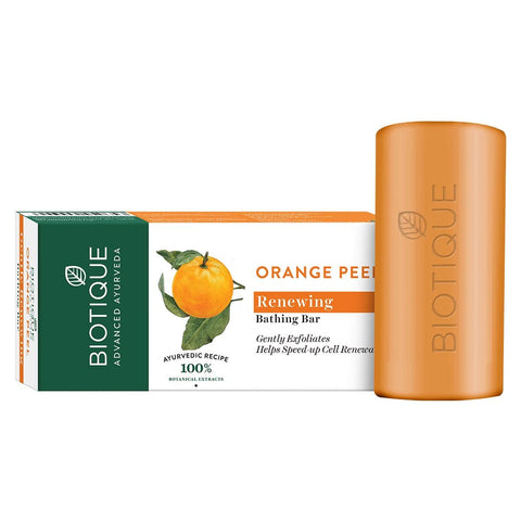 biotique advanced ayurveda orange peel revitalizing body soap - 150 gms