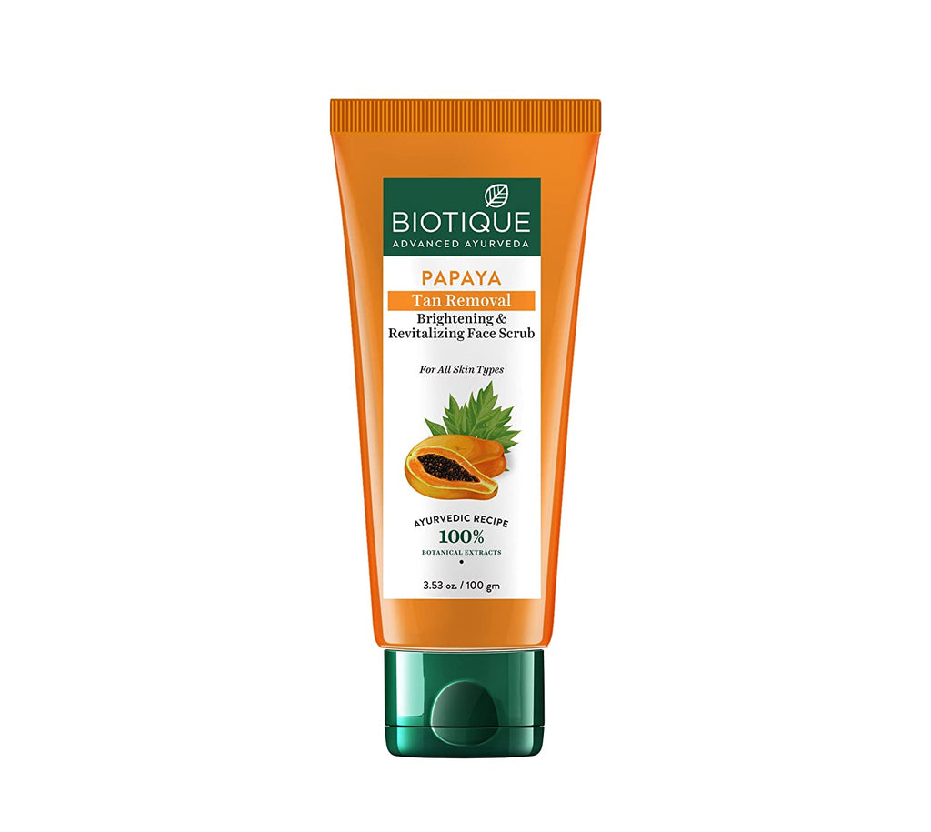 Biotique Bio Papaya Revitalizing Tan-Removal Scrub for All skin types