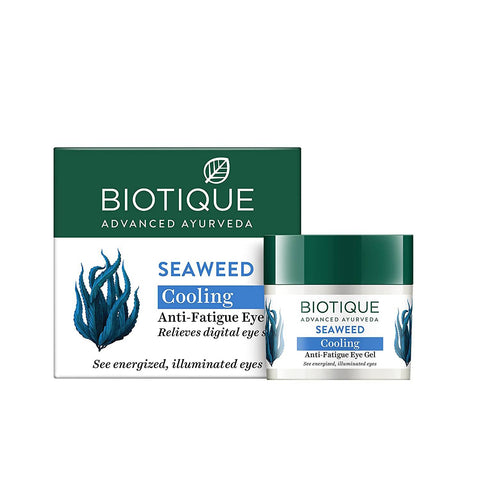 biotique bio seaweed revitalizing anti fatigue eye gel - 15 gms