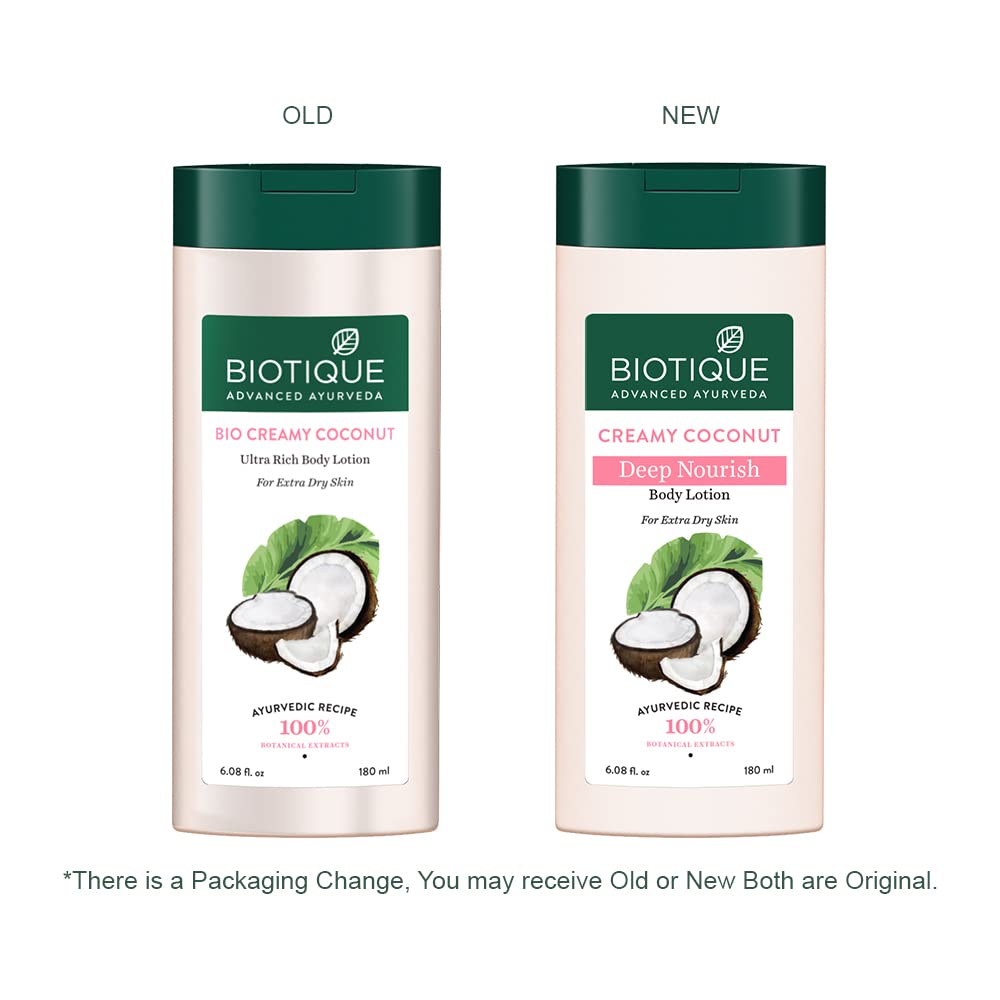 Biotique Creamy Coconut Deep Nourish Body Lotion for Extra Dry Skin