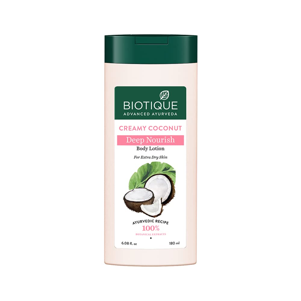 Biotique Creamy Coconut Deep Nourish Body Lotion for Extra Dry Skin