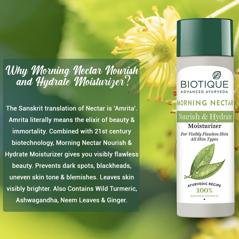 Biotique Morning Nectar Flawless Skin Moisturizer for All Skin Types