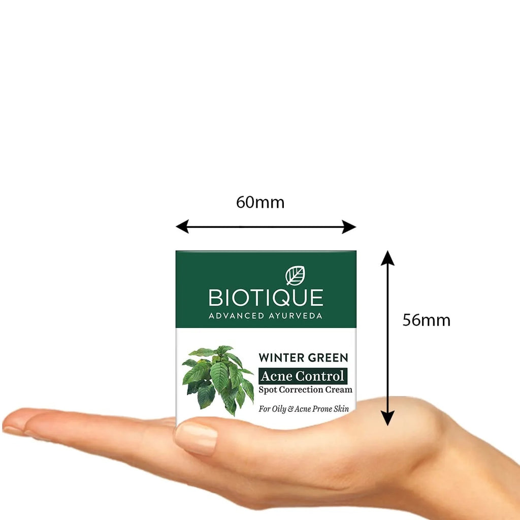 Biotique Winter Green Acne Control Spot Correcting Cream - 15 gms