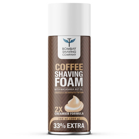 bombay shaving company coffee shaving foam with coffee extracts - 266 ml