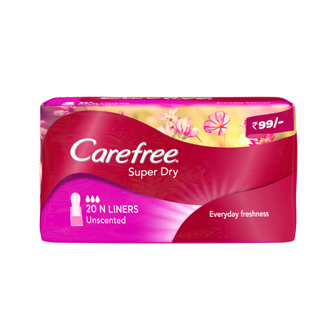 carefree super dry panty liners - 20 pieces