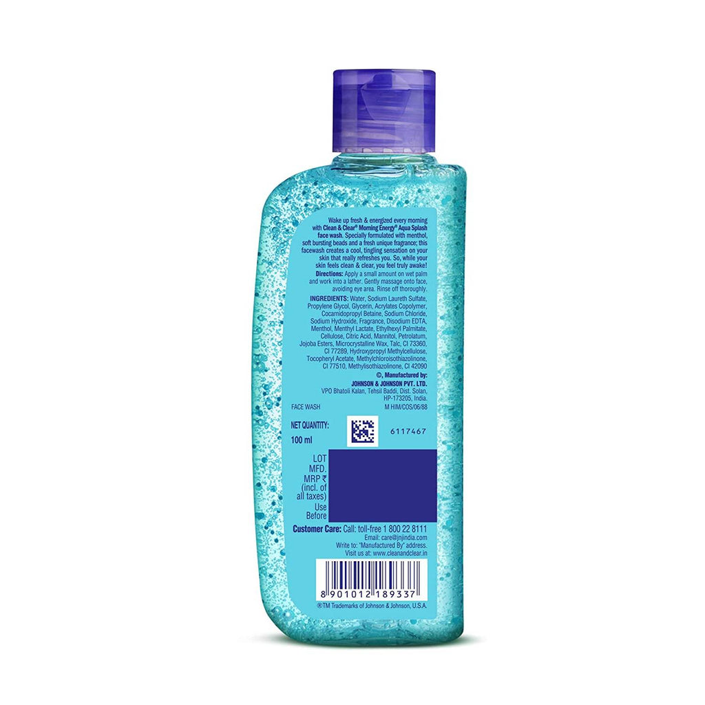 Clean & Clear Morning Energy Aqua Splash Face Wash - 100 ml