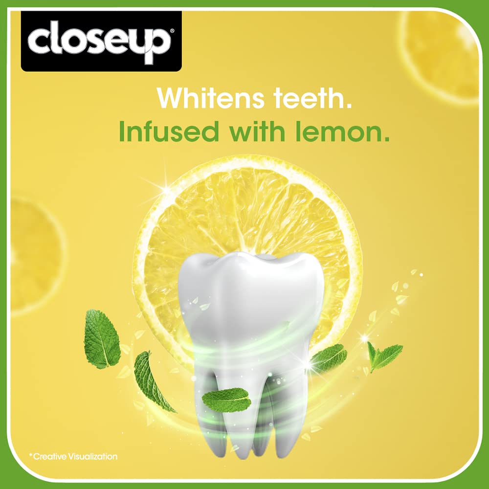 Close Up Deep Action Lemon Mint Anti Germ Gel Toothpaste - 150 gms