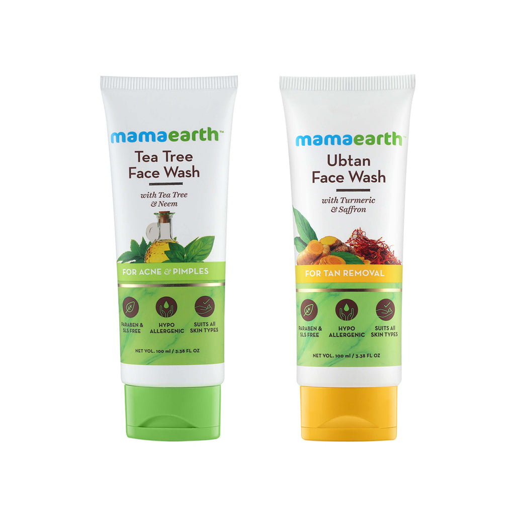 Mamaearth Day and Night Face Wash Combo - 100 ml + 100 ml