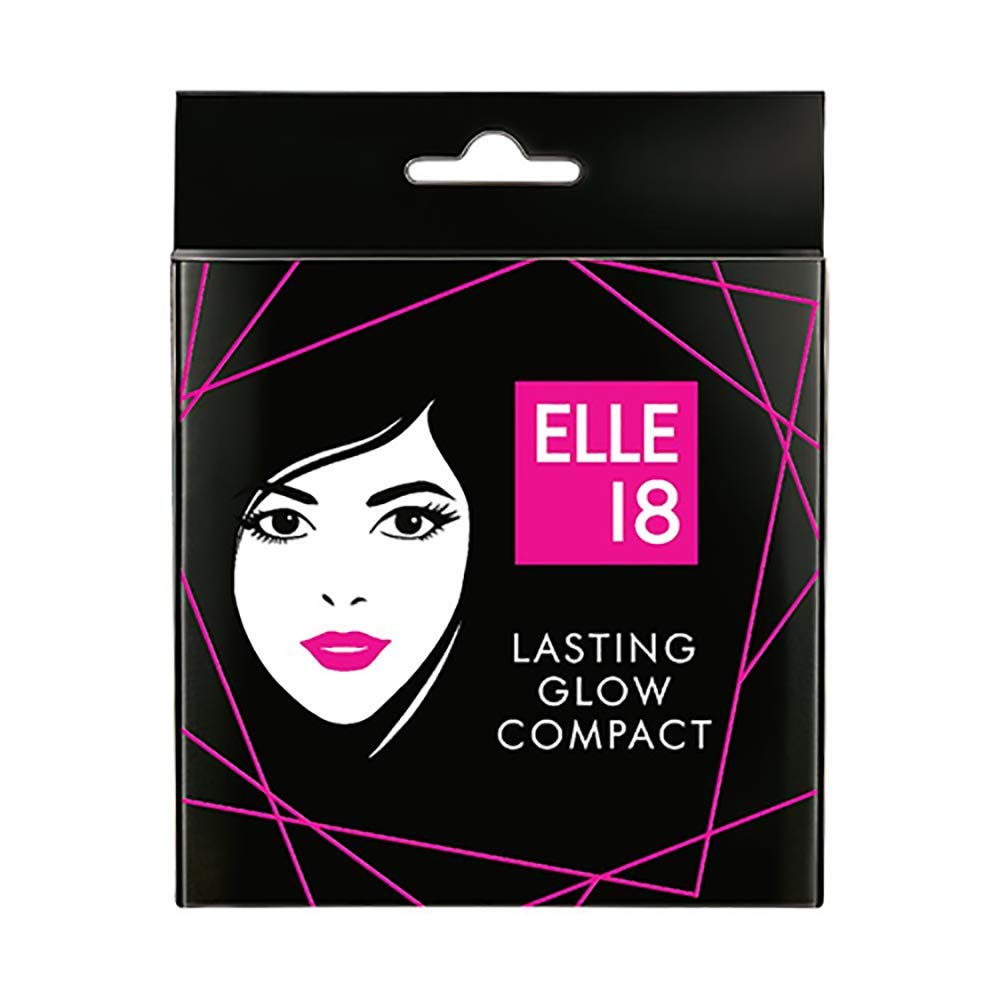Elle 18 Lasting Glow Compact - 9 gms-Coral