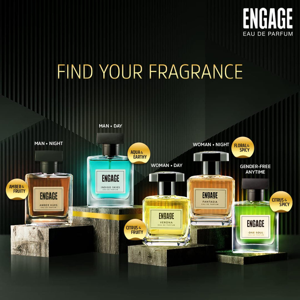Engage Indigo Skies Perfume For Men - 100 ml