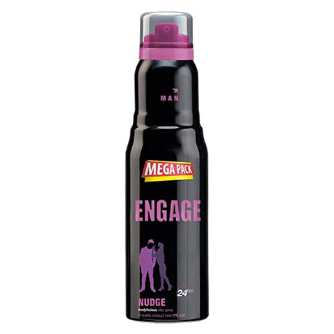 engage nudge deodorant for men spicy and woody, skin friendly (220 ml)