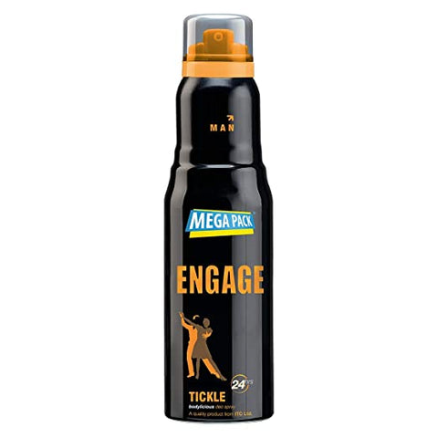 engage tickle deodorant for men, citrus and spicy skin friendly (220 ml)
